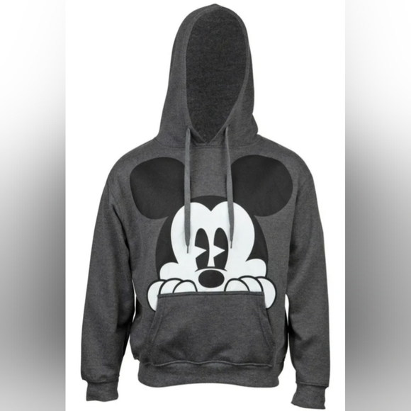 Disney Mickey Mouse Peeking Women's Plus Size Hoodie Size 2X Pre-owned Like New - Picture 2 of 6
